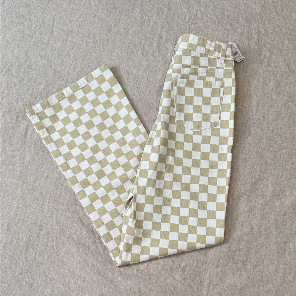 RSQ Beige and White Checkered Pants - Picture 4 of 4